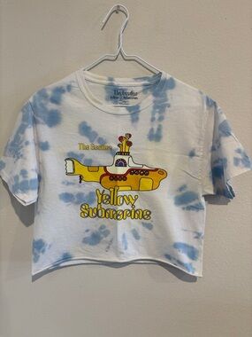 The Beatles yellow submarine cropped t-shirt
